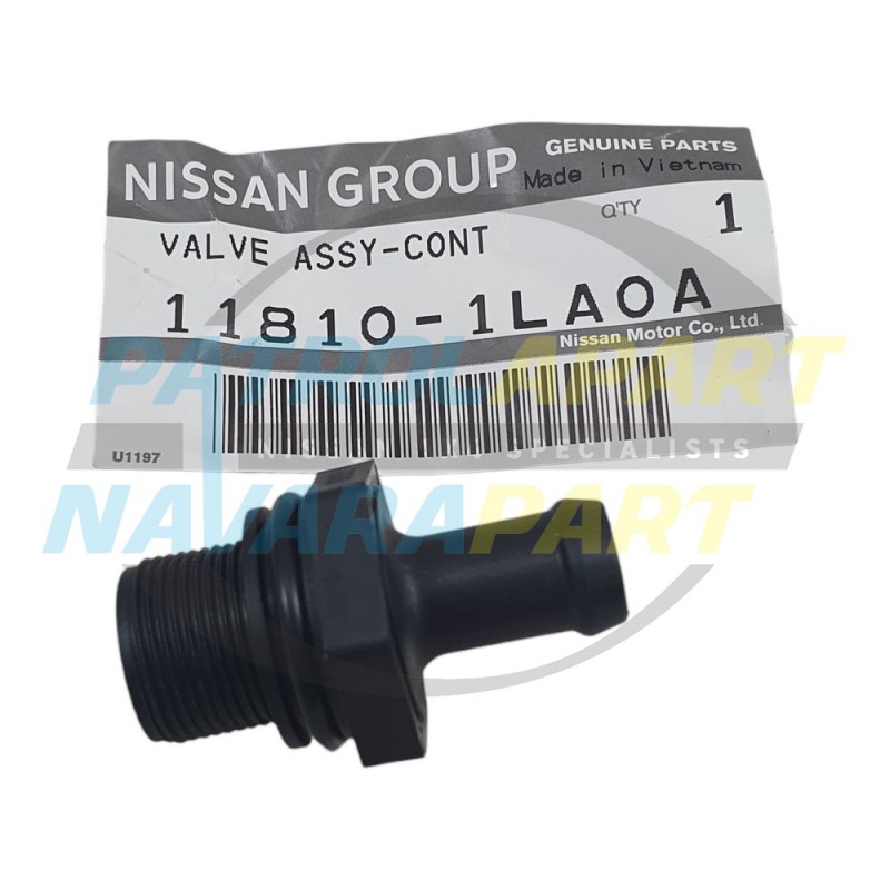 Genuine Nissan Patrol Y62 VK56 PCV Valve for Rocker Cover Series 1-2