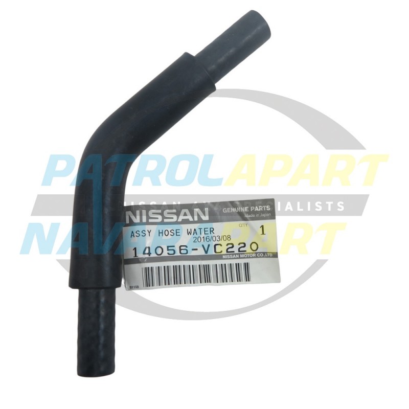 Genuine Nissan Patrol GU TB48 Bypass Water Hose near thermostat