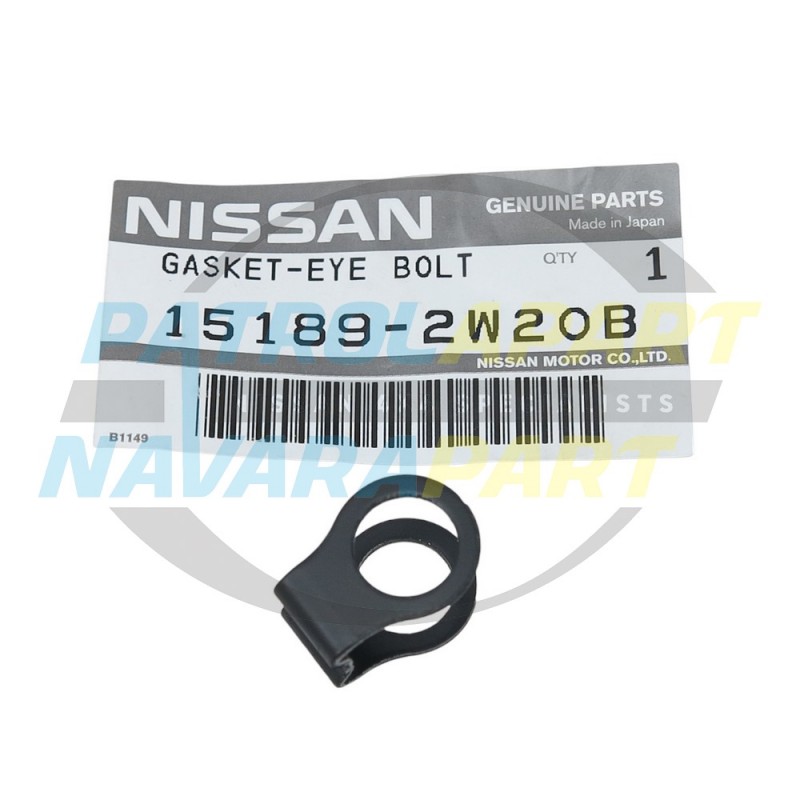 Genuine Nissan Patrol GU ZD30 Turbo Oil Pipe To Block Gasket