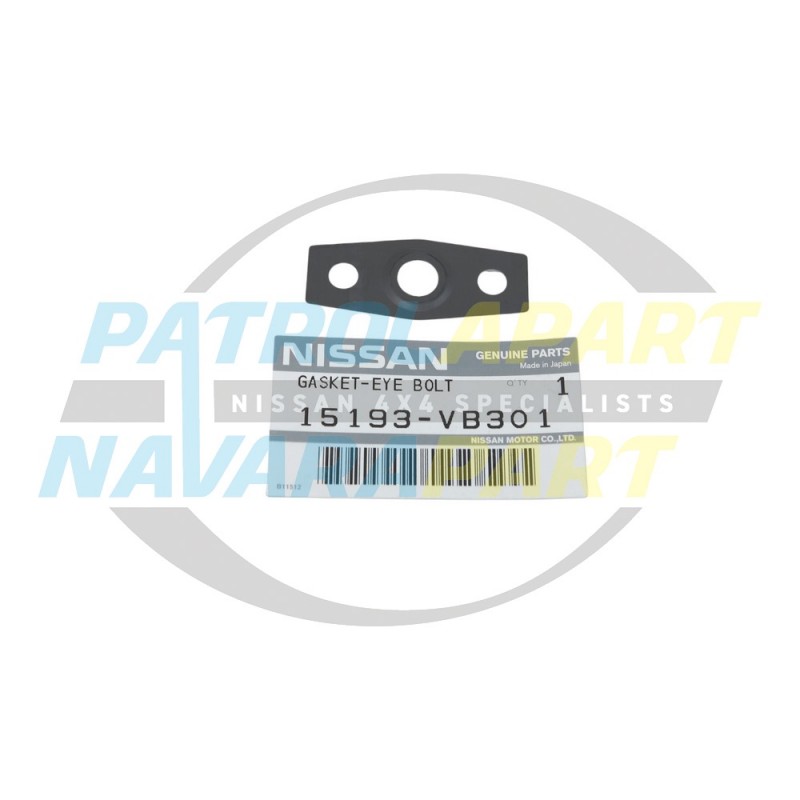 Genuine Nissan Patrol GU RD28 Turbo Water Feed Line Gasket