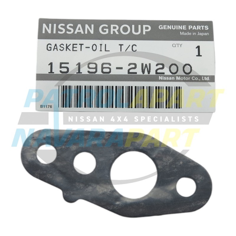 Nissan Patrol GU Genuine ZD30 Gasket Turbo Drain (turbo end)