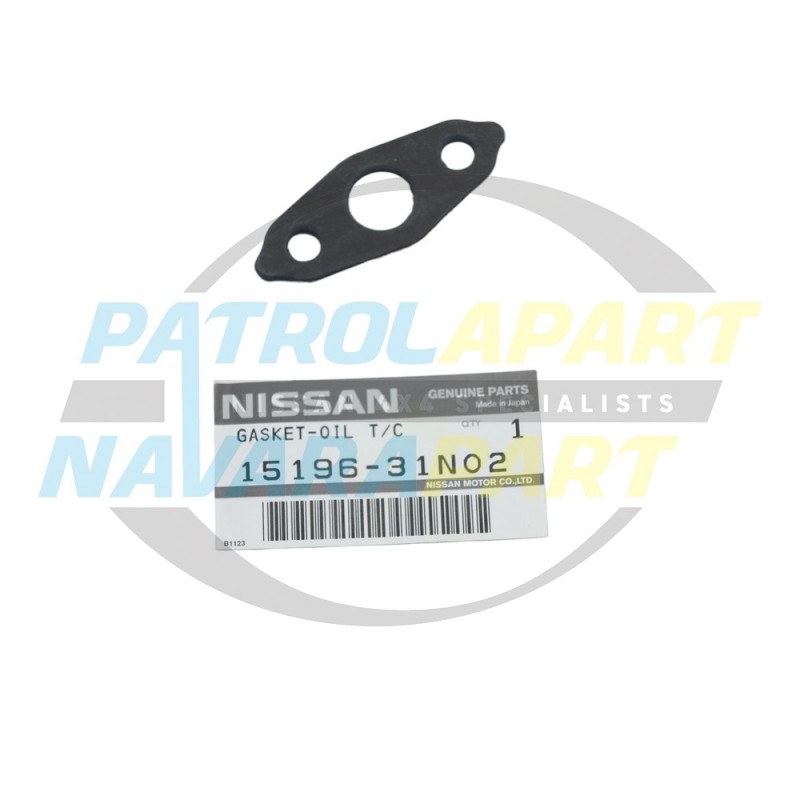 Genuine Nissan GU Patrol ZD30 Turbo Gasket Turbo Oil Drain Lower