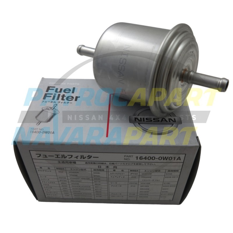 Genuine Nissan Patrol GU Y61 Straight Fuel Filter Suit TB48