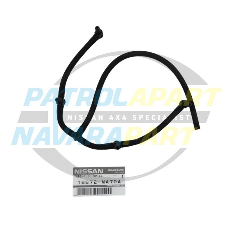 Nissan Patrol Genuine GU ZD30CR Bleed off Fuel Return Line Rail