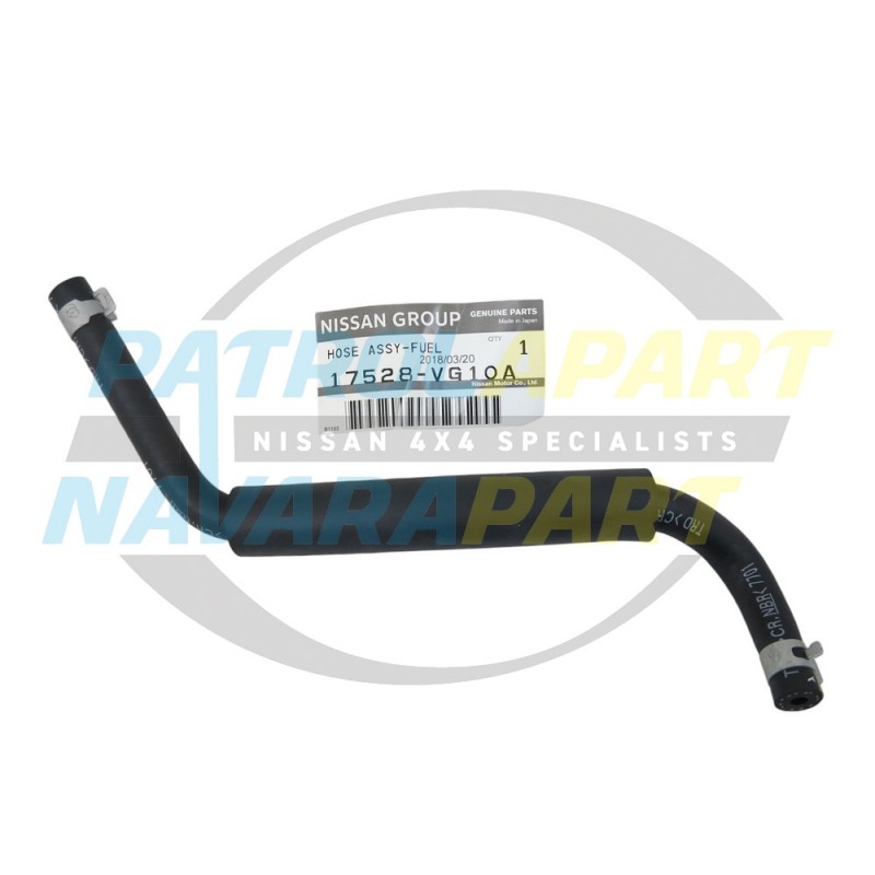 Genuine Nissan Patrol GU Y61 ZD30 DDi Injector Return Hose