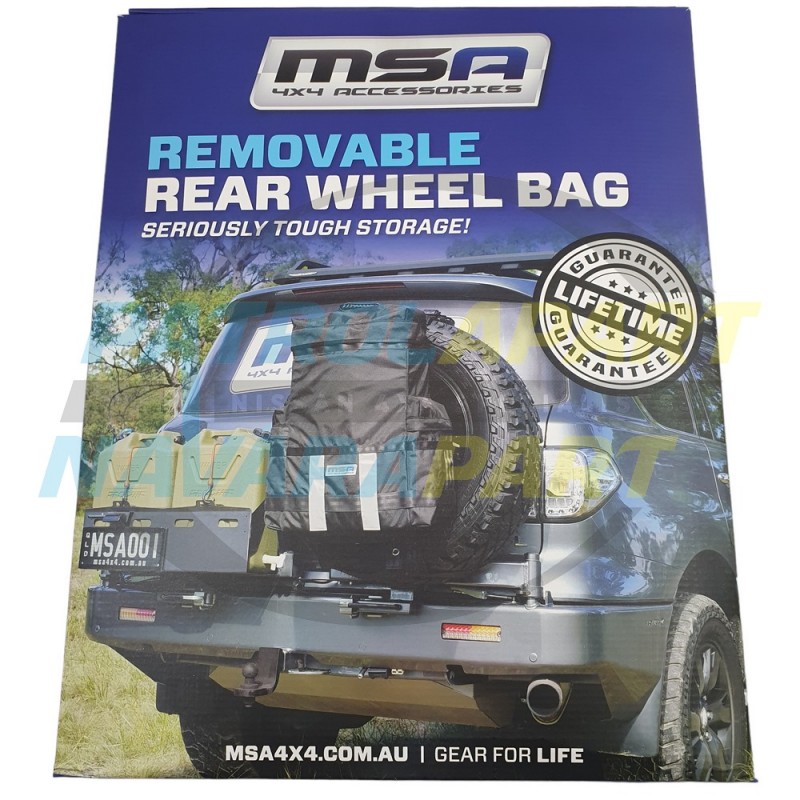 MSA 4x4 Removable Rear Wheel Bag for Recovery Gear *New Model*