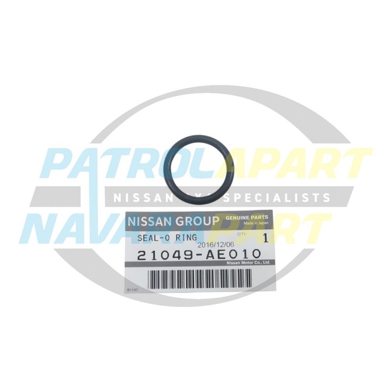 Genuine Nissan Patrol GU TB48 Water Pipe to Thermostat Oring