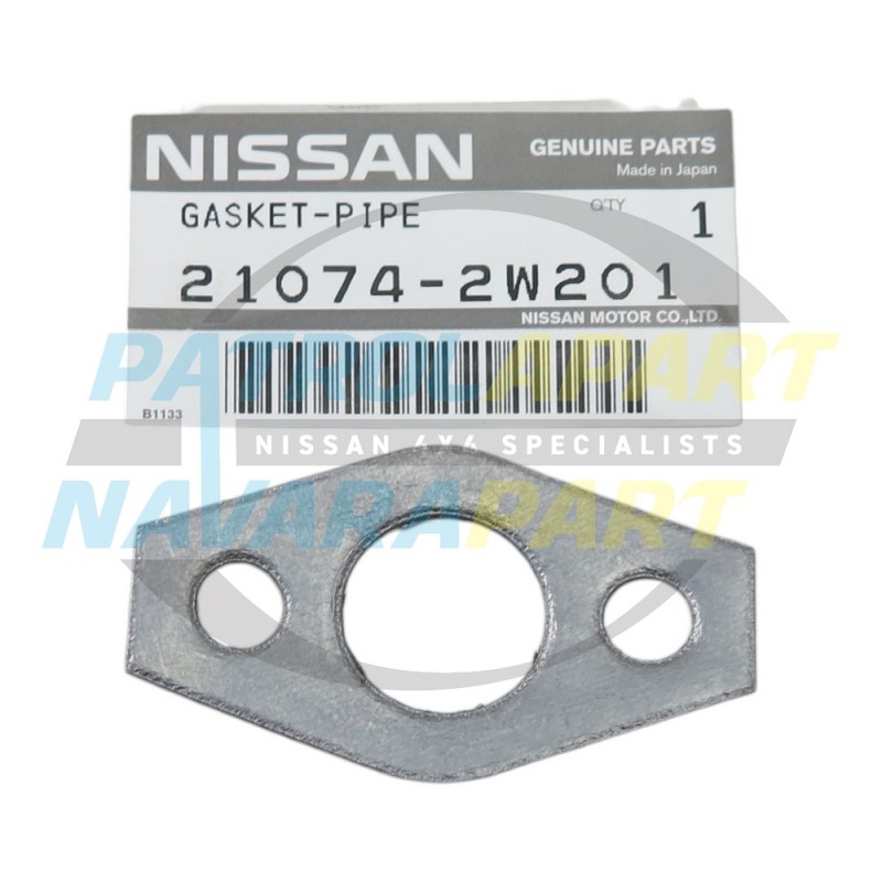 Genuine Nissan Patrol GU ZD30 Turbo Water Pipe Gasket to Engine