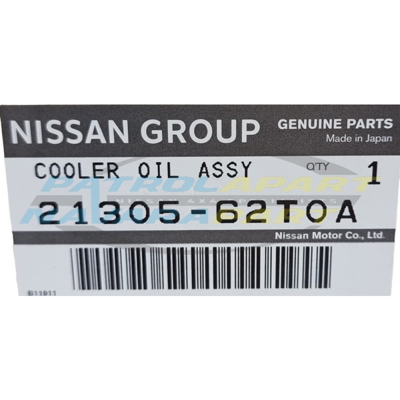 Genuine Nissan Patrol GQ GU TD42 TD42T Oil Cooler Filter Housing Assembly