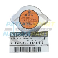 Genuine Nissan Radiator Cap 110kpa 1.1 Bar For Nissan Patrol Y61 GU