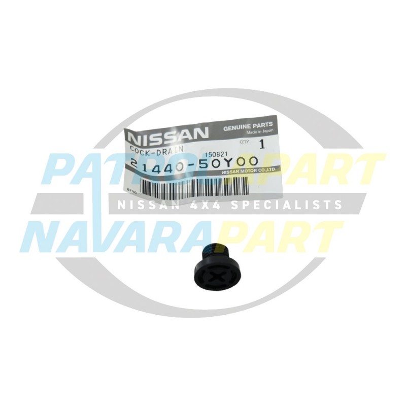 Genuine Nissan Patrol GU Radiator Drain Tap Screw Cap Plug