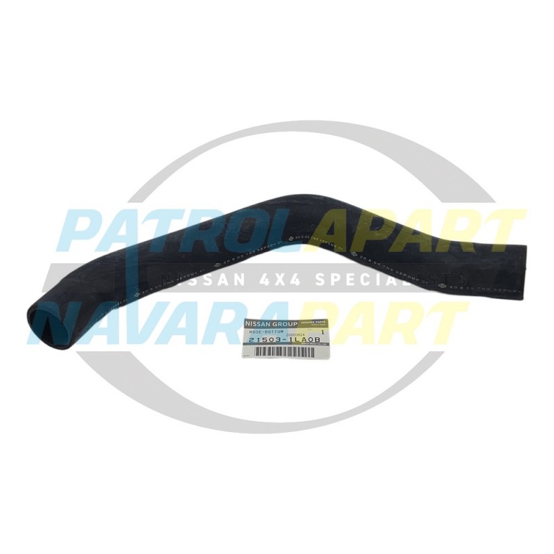 Genuine Nissan Patrol Y62 VK56 5.6L V8 Lower Bottom Radiator Hose