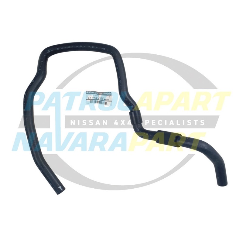 Genuine Nissan Patrol GU RD28 Hose Overflow Bottle to Heater Metal Pipe