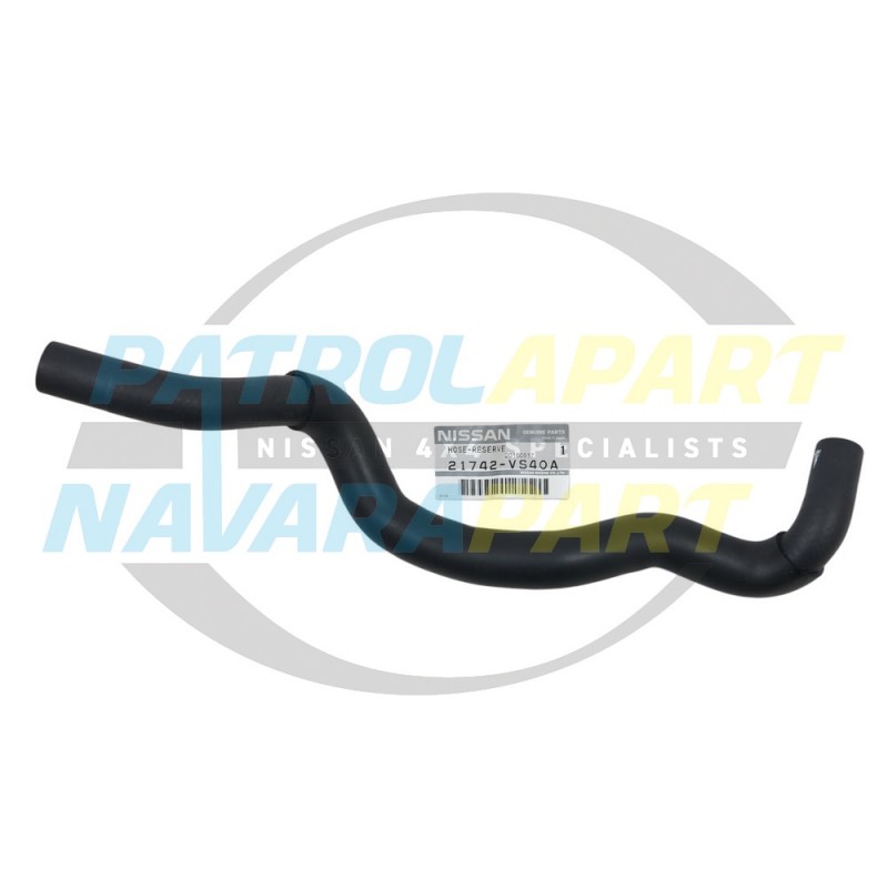 Genuine Nissan GU Patrol ZD30CR Overflow to Engine Hose