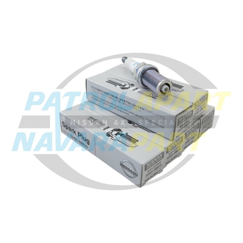 Nissan Patrol GU TB48 Genuine Spark Plug Set