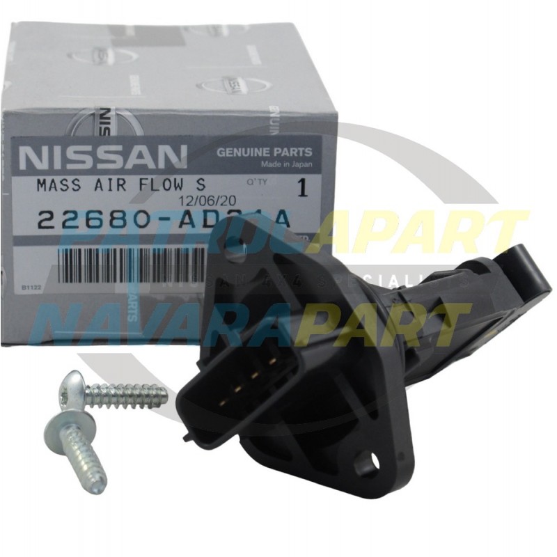 Nissan Patrol Genuine Mass Air Flow MAF Sensor GU ZD30 22680-AD21A