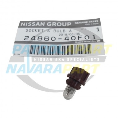 Genuine Nissan Patrol GU Y61 S1-3 Dash Cluster Light Globe Socket 14V 1.4W Brown