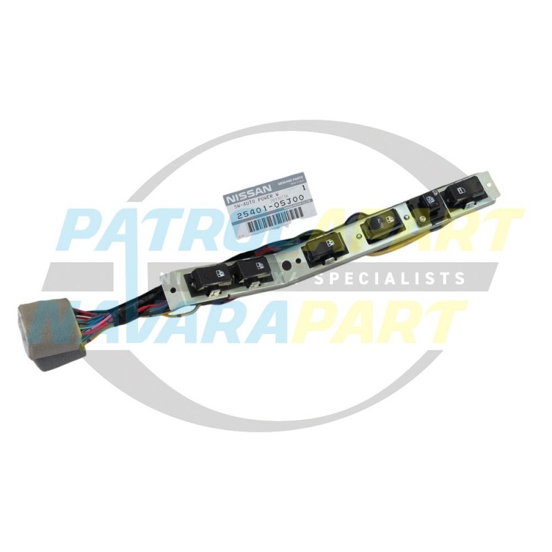 Genuine Nissan Patrol GQ Driver Power Window Main Switch Combo Assembly