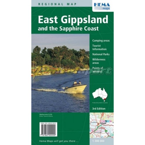 East Gippsland-sapphire Coast Hema Map