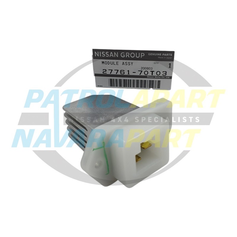 Genuine Nissan Patrol GU TB45 TB48 Ti Model Heater Fan Speed Resistor