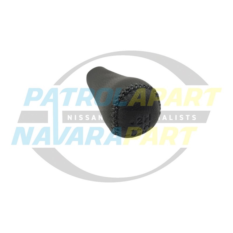 Dark Grey Leather Transfer Knob fits Nissan Patrol GU3 Y61 Colour Code K