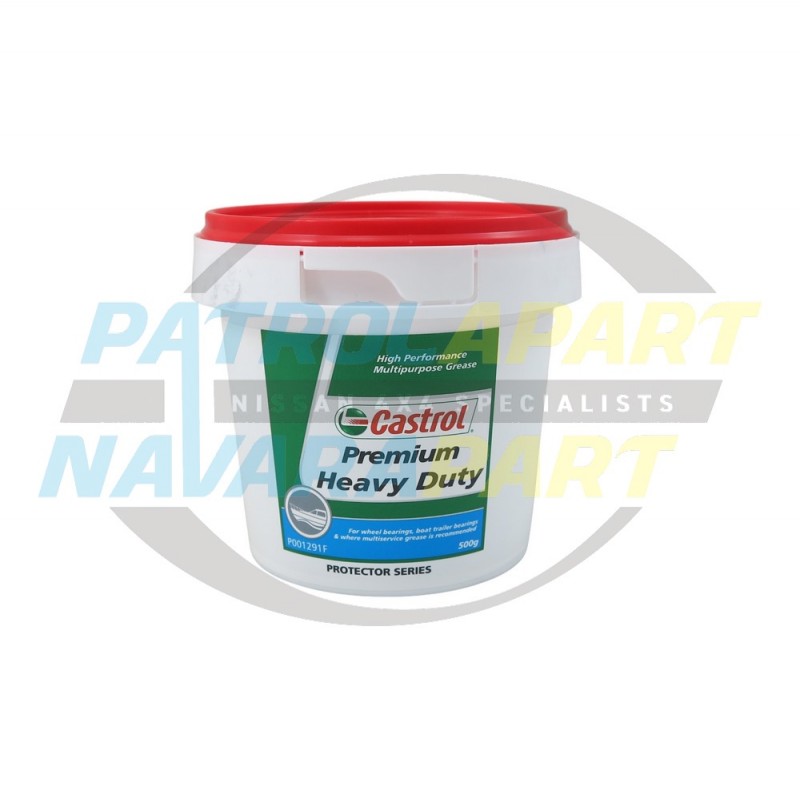 Castrol Premium Multipurpose Wheel Bearing Grease 500g Tub