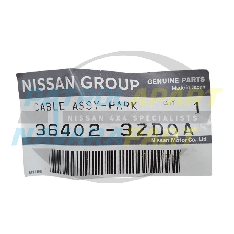 Genuine Nissan Patrol Y62 VK56 Upper Handbrake Cable 07/2013 onwards