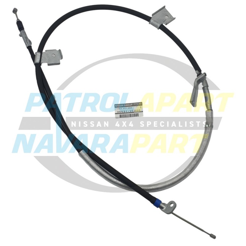 Genuine Nissan Patrol GU TB48 LH Lower Handbrake Cable Assembly