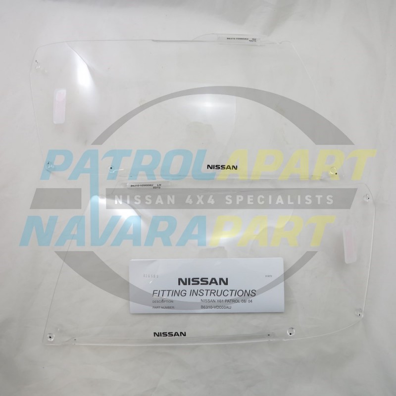 Genuine Nissan Patrol GU series 4 Headlight Cover Protectors