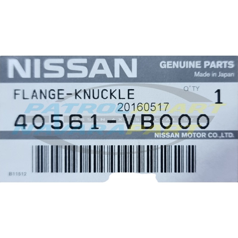 Genuine Nissan Patrol GU Left Hand Drive Kuckle for RH side.