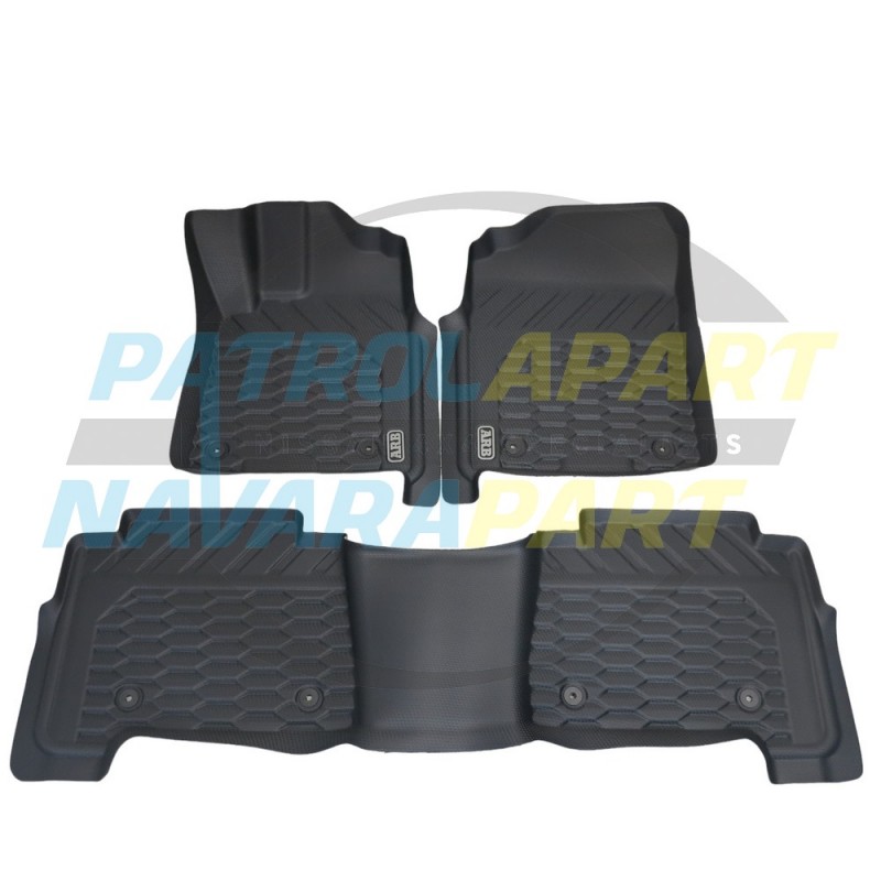 ARB Moulded Rubber Floor Mat Set For Nissan Patrol Y62