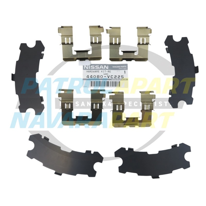 Genuine Nissan Patrol GU Y61 TB48 Rear Brake Caliper Shim Kit