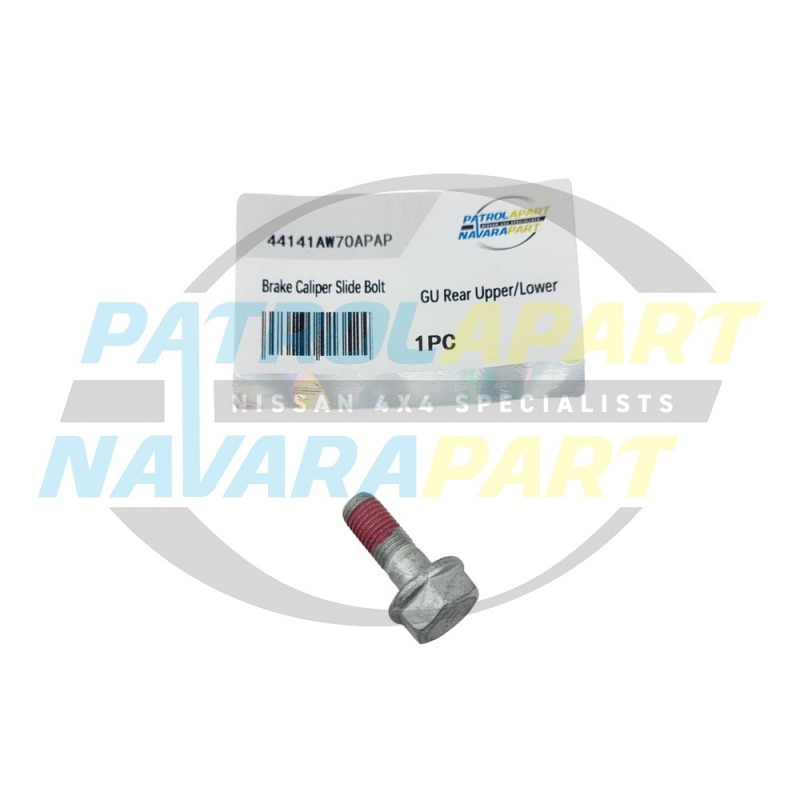 Brake Caliper Slide Pin Bolt Upper/Lower Suit Nissan Patrol GU Rear