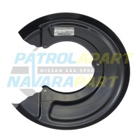 Genuine Nissan Rear Brake Disc Backing Plate (Left or Right) - Patrol GQ GU H233