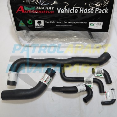 Mackay Heater / Radiator Hose kit for Nissan GQ Patrol TB42 EFI Petrol