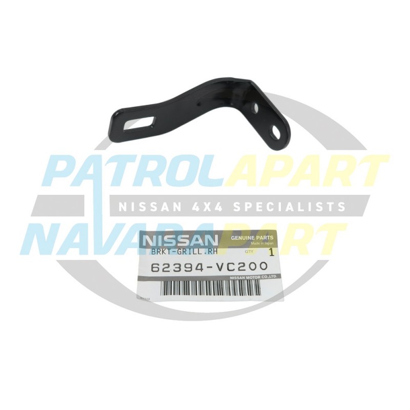 Genuine Nissan Grille lower Mounting Bracket GU3 Right Hand