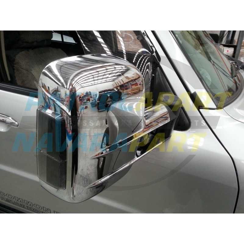 Clearview Mirror Assembly Suits Nissan Patrol GU in Chrome