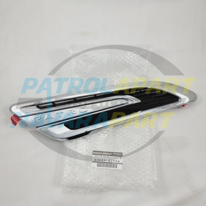 Genuine Nissan Patrol Guard Bezel Air Intake RH Y62 MY22 Update