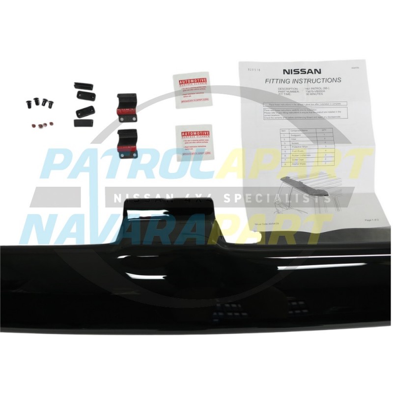 Genuine Nissan Wind Dust Deflector Suit ALL GU Y61 Patrol Rear