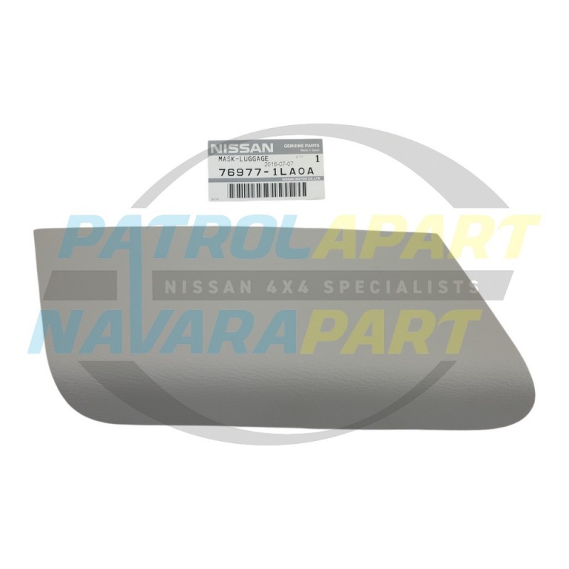 Genuine Nissan Patrol Y62 LH Upper Cargo Trim Insert