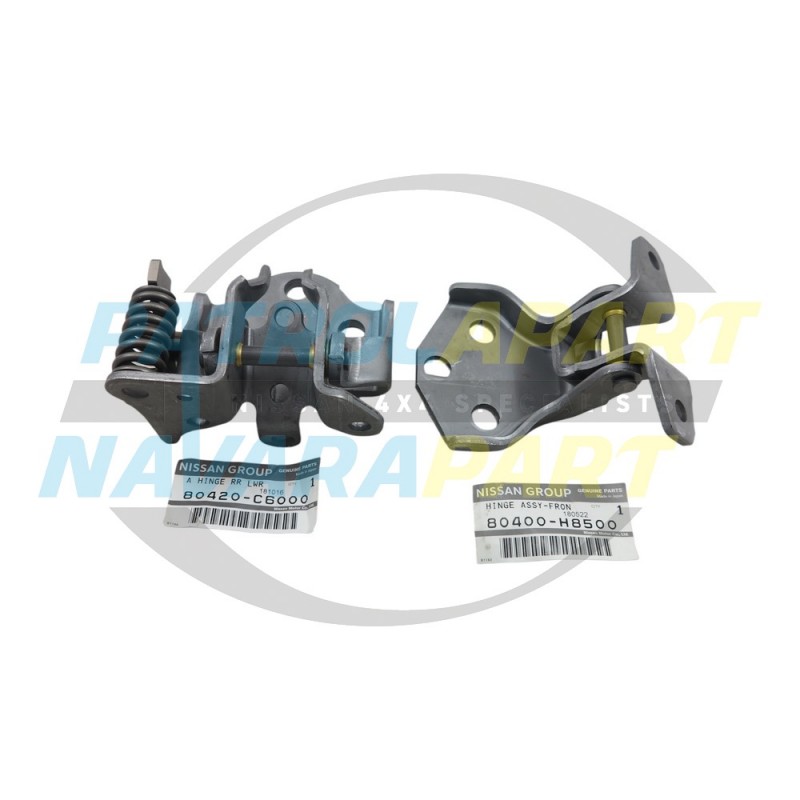 Nissan Patrol GQ Genuine Drivers Door Hinge Set