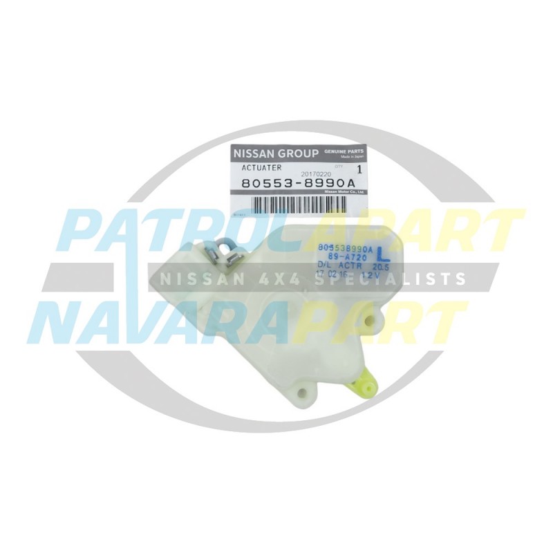 Genuine Nissan Patrol GU Y61 Left Hand Front LHF Central Locking Actuator