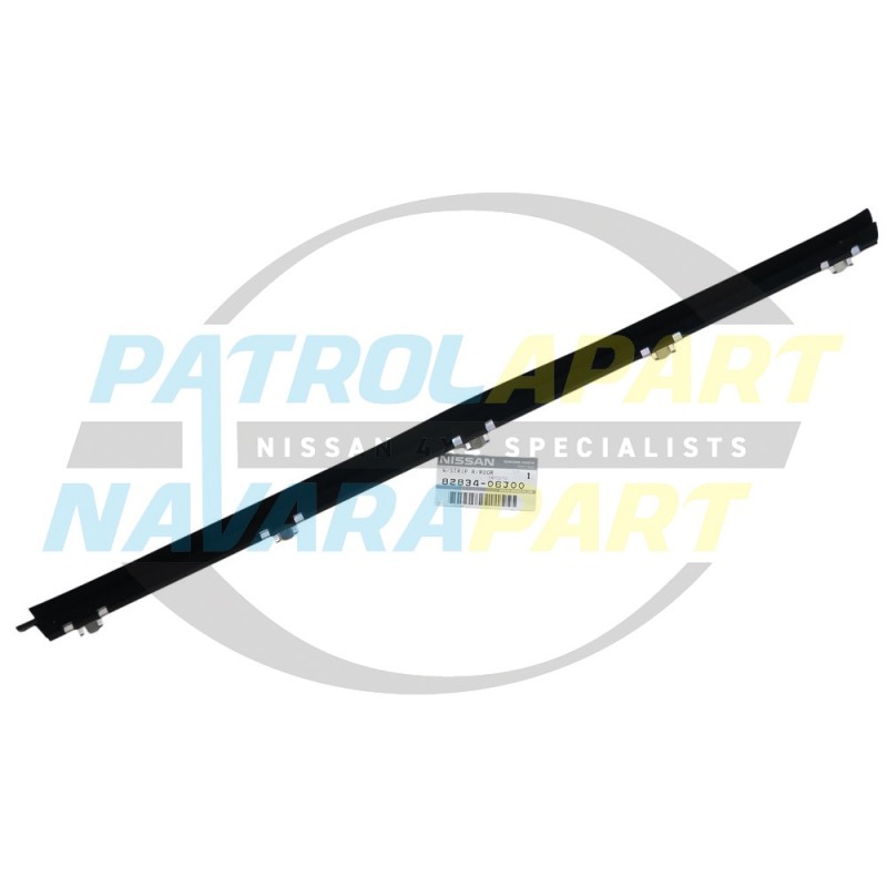 Genuine Nissan Patrol Weatherstrip GQ RHR Inner