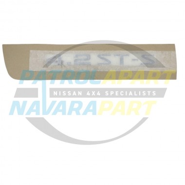 Genuine Nissan Patrol GU TD42 4.2 ST-S Raised Chrome Decal Sticker