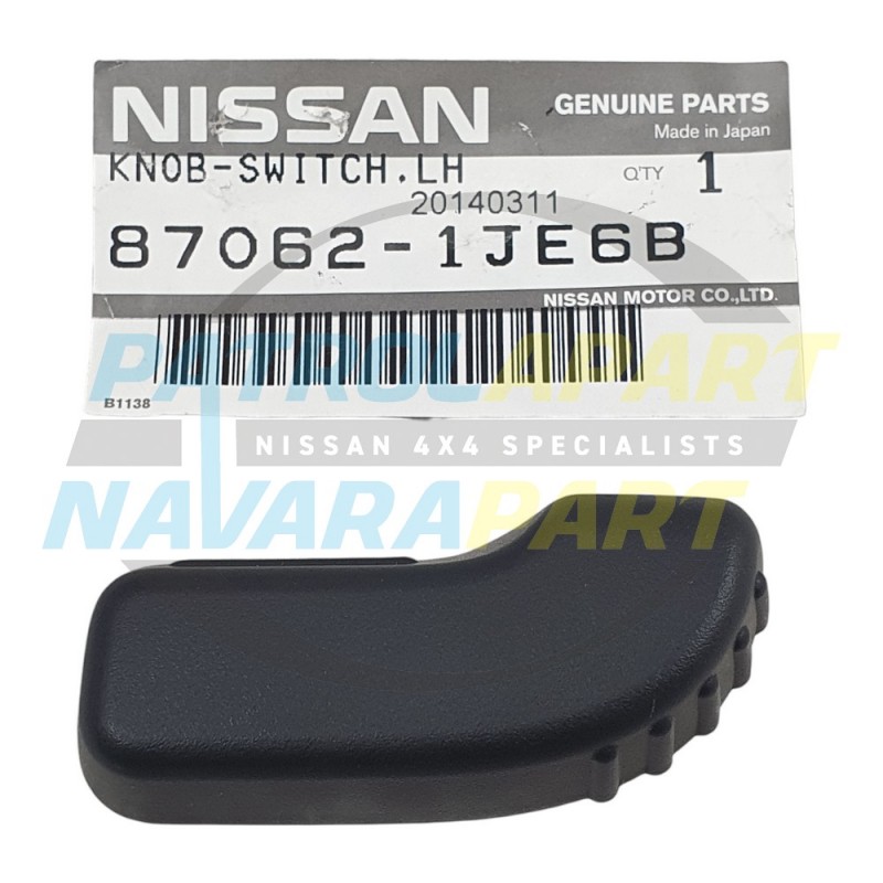 Genuine Nissan Patrol Y62 Front LH Passenger Electric Seat Slide Knob S3 on