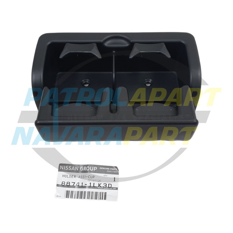 Genuine Nissan Patrol Y62 VK56 Factory Cup Holder in Black