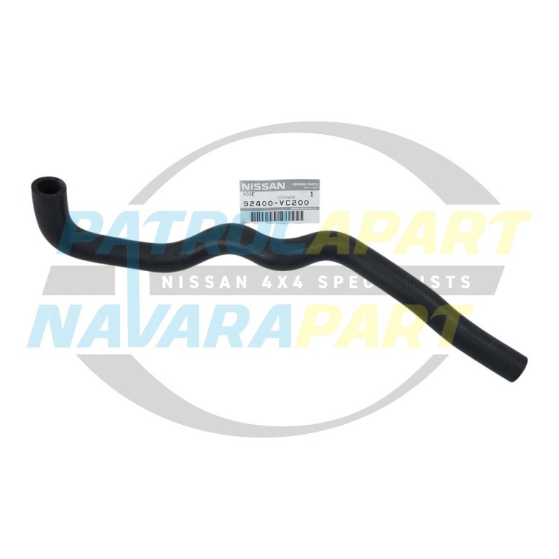 Genuine Nissan Patrol GU TB48 Heater Inlet Hose - Heater to Joiner