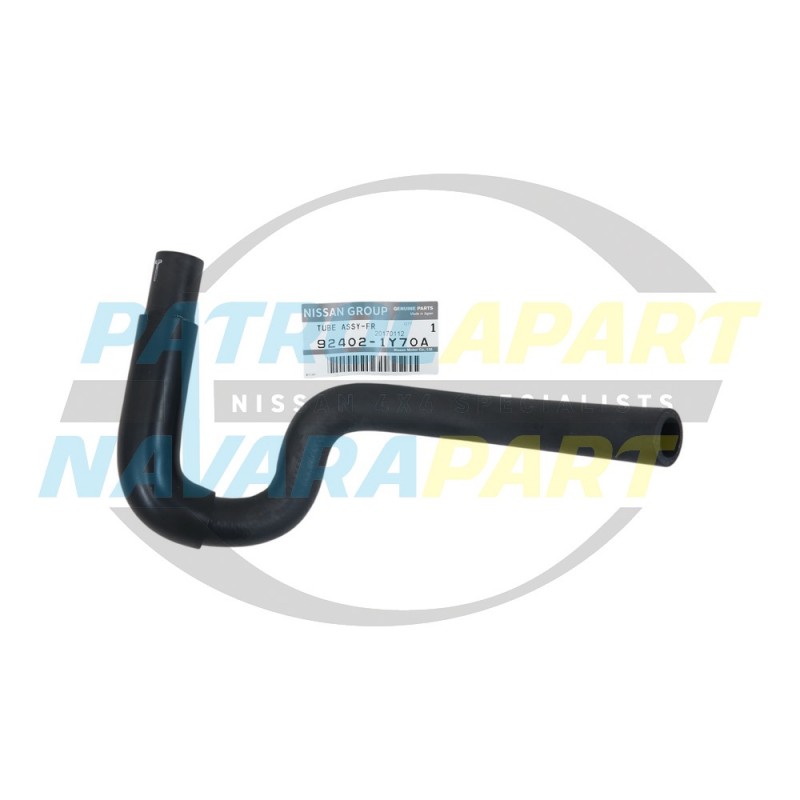 Genuine Nissan Patrol GU Y61 TD42TI Heater Hose (92402VD000)