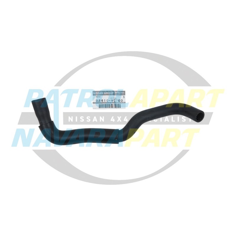 Genuine Nissan Patrol GU TB48 Heater Outlet Hose - Engine to Joiner