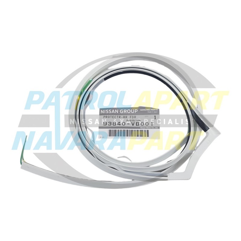 Genuine Nissan Patrol Y61 GU 1-3 RHR Door Flare Seal QM1 (White)